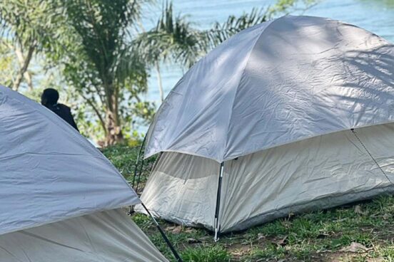 Gray Resort Tents